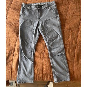 Dovetail Workwear Britt Utility 12/30 Grey Canvas Pants